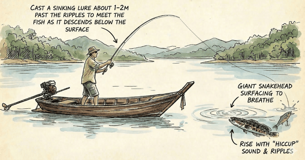 Sight Casting for snakehead in summer